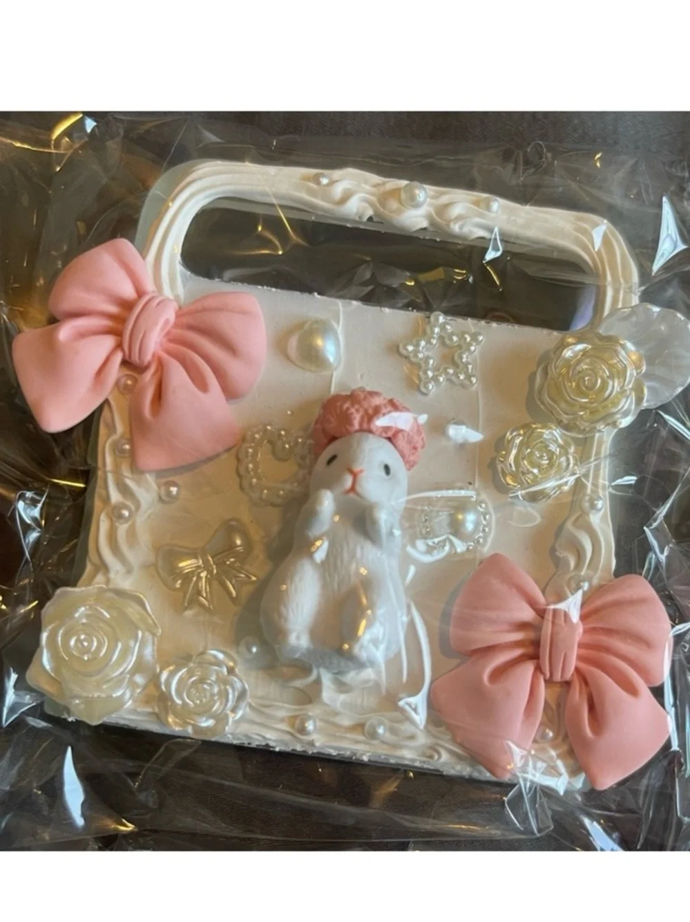 Cute Rabbit Decoden Galaxy Z Flip Phone Case